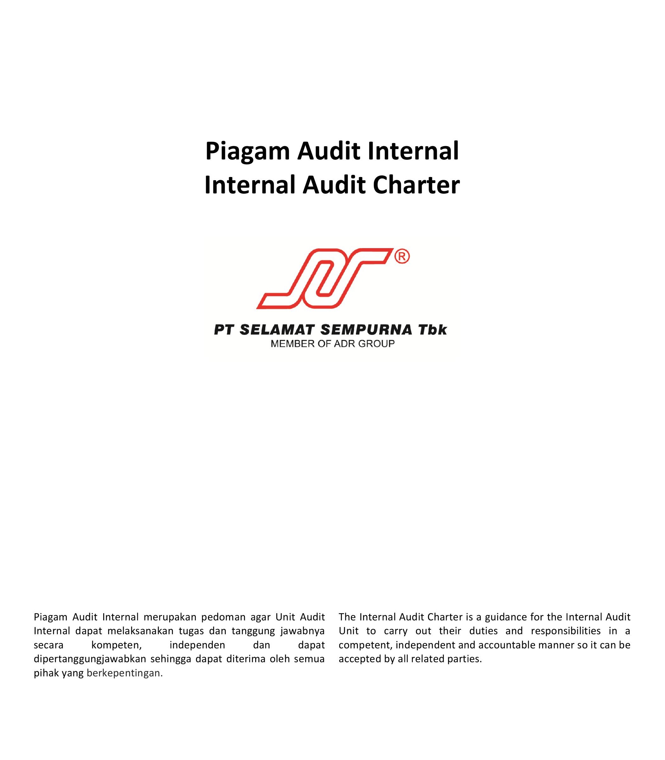 Piagam Audit Internal